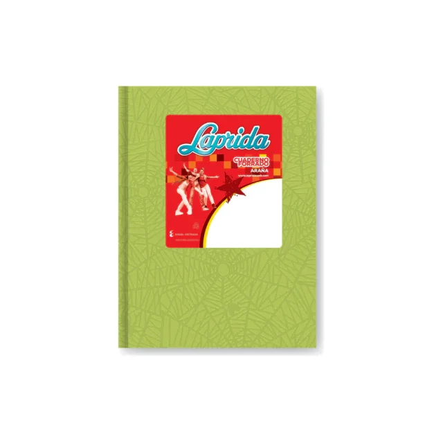 Laprida cuaderno Nº1 tapa dura 50h RAYADAS VERDE MANZANA