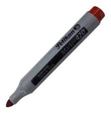 Pelikan marcador al agua punta redonda ROJO