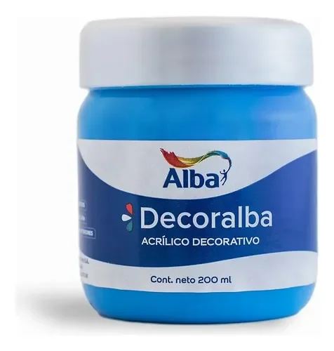 Acrilico Alba 200ml AZUL ELECTRICO