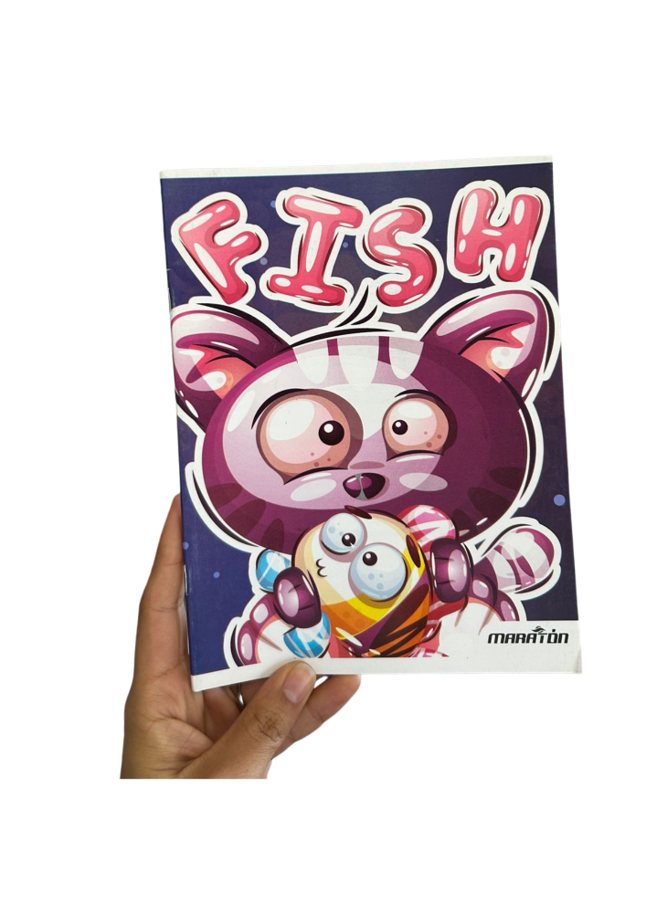 Cuaderno escolar 24hojas rayadas diseño FISH