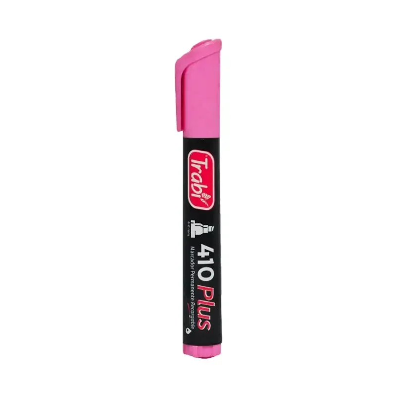 Trabi marcador permanente punta biselada ROSA