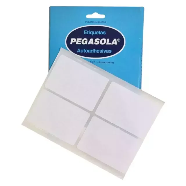 Plancha de etiquetas 50x75 Pegasola 3035