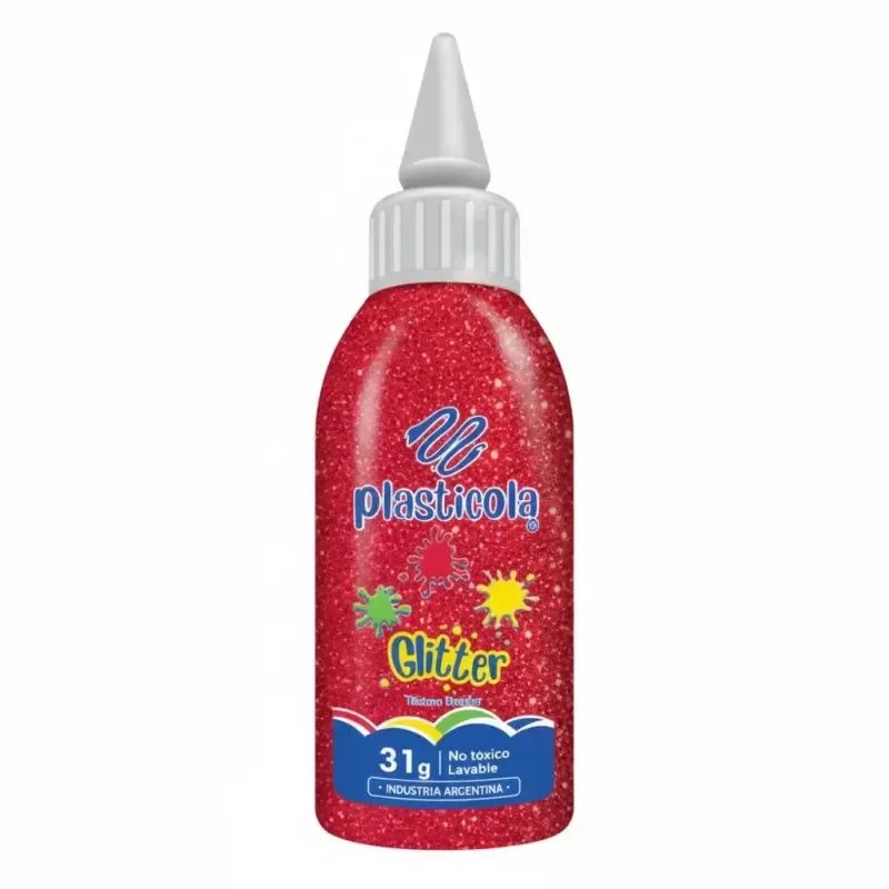 Plasticola glitter ROJO 31g