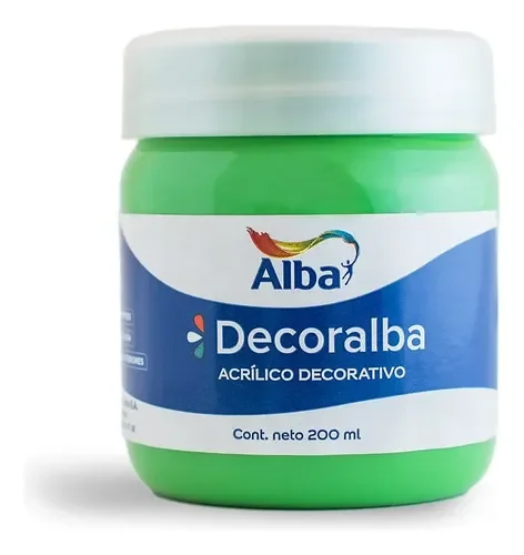 Acrilico Alba 200ml VERDE MANZANA