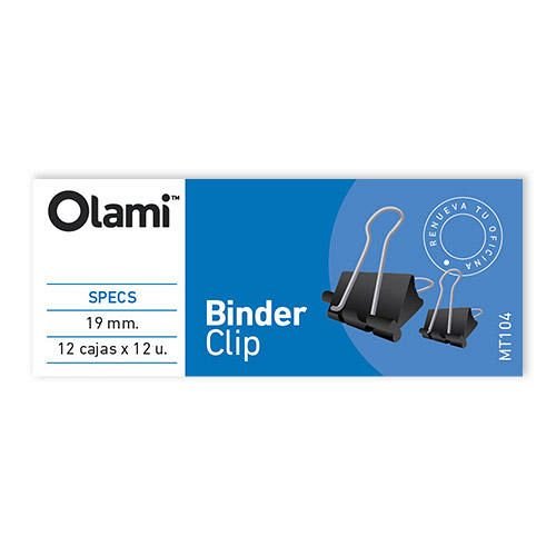 Ezco binder clip 19mm