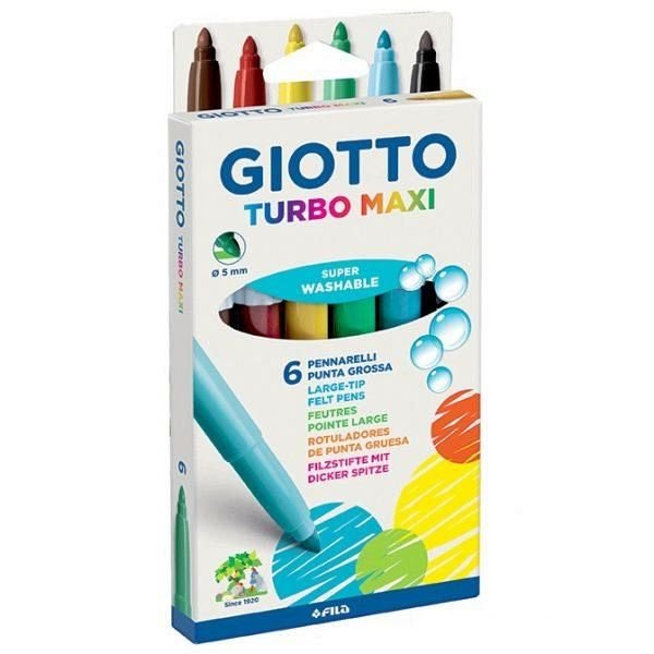 Giotto marcadores ultra LAVABLES x6