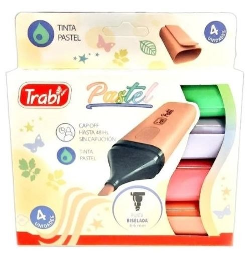 Trabi resaltadores pastel x4