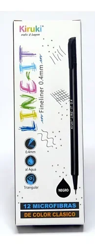 Kiruki microfibra al agua NEGRO