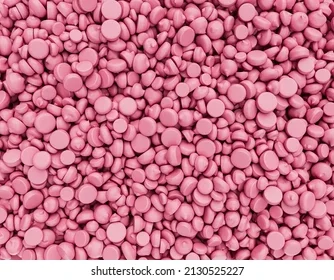 Chips de chocolate rosa sabor frutilla x100g