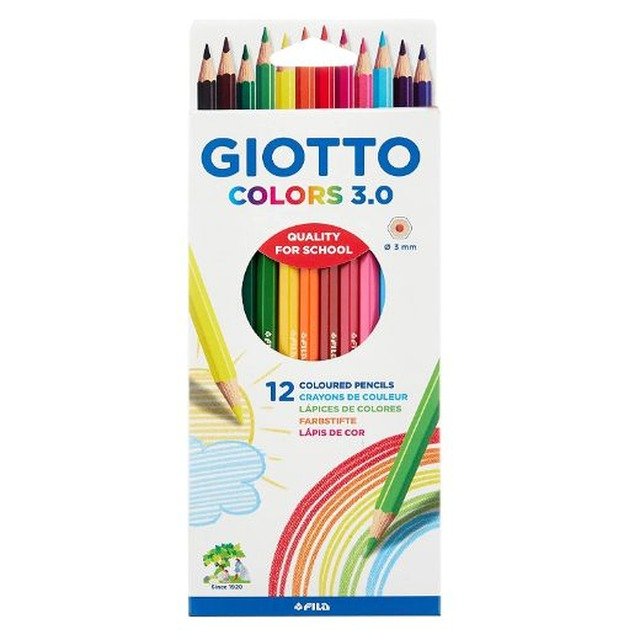 Giotto colors 3.0 lapices de colores x12
