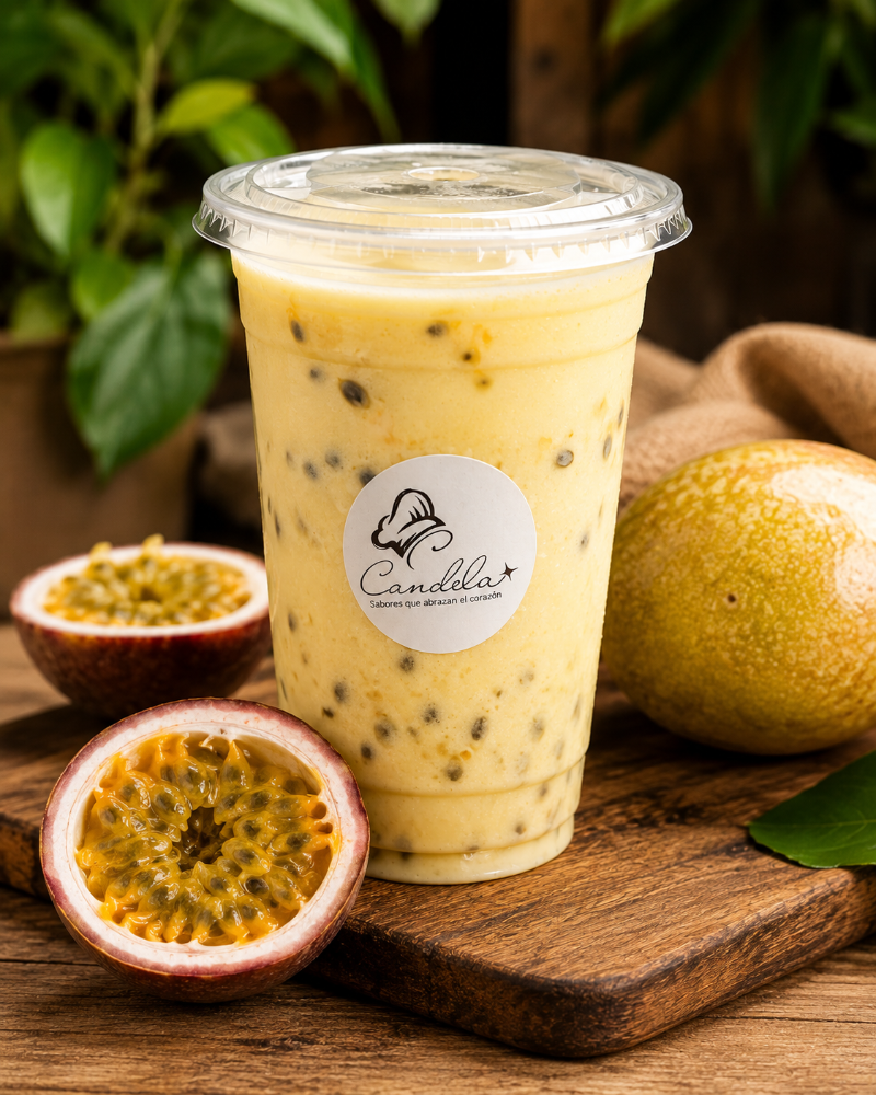 Jugo de maracuyá en leche 16 oz