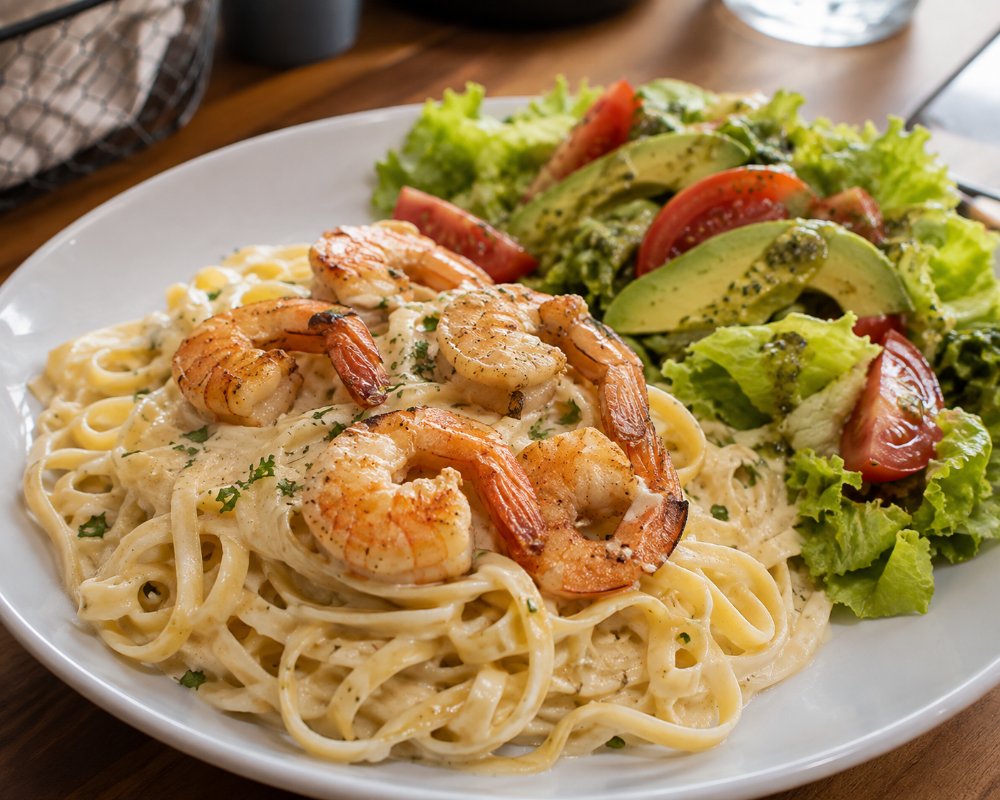 Pasta cremosa de camaron