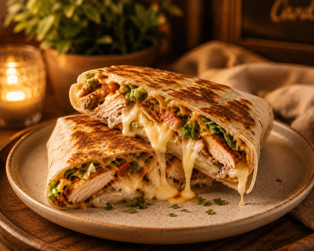 CRUNCHY WRAP DE POLLO Y QUESO