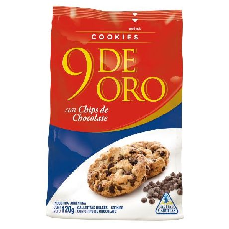 9 de Oro Chips de Chocolate 120g
