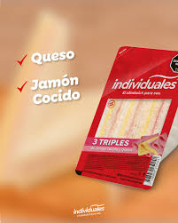 3 Triples Jamón y Queso 115g