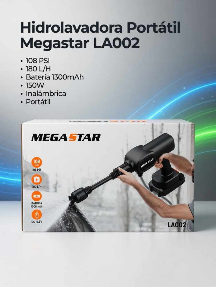 Hidro lavadora portatil mega star la002