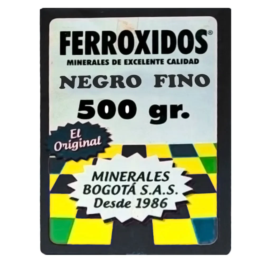 POLVO MINERAL NEGRO FERROXIDO 500G