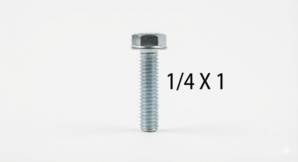 TORNILLO HEXAGONAL  1/4 X 1 R-O