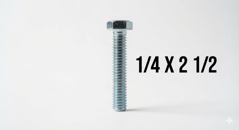 TORNILLO HEXAGONAL 1/4 X 2 1/2 R-O