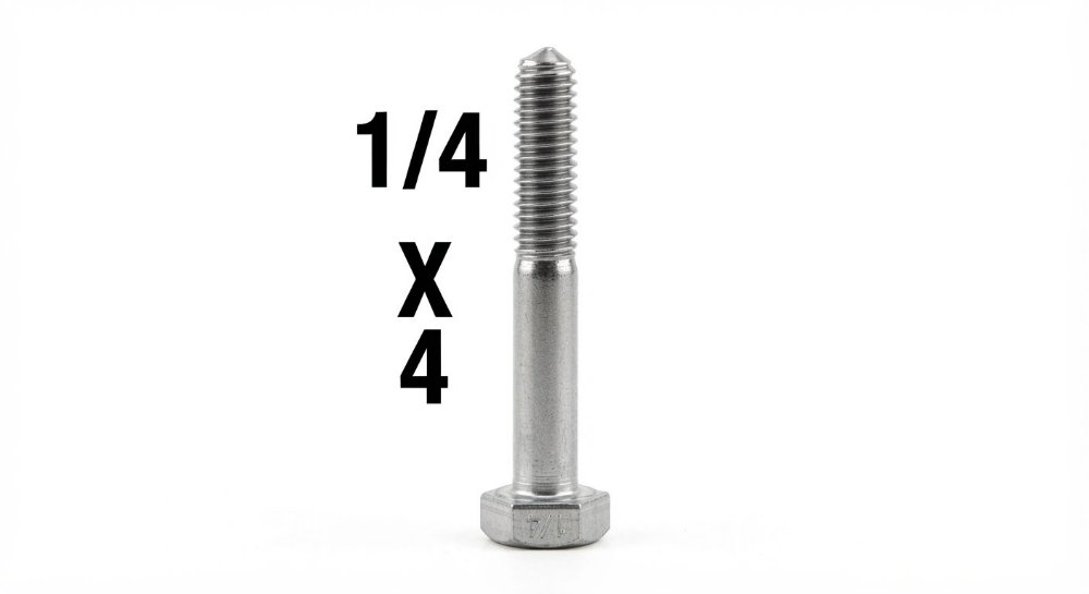 TORNILLO HEXAGONAL 1/4 X 4 R-O