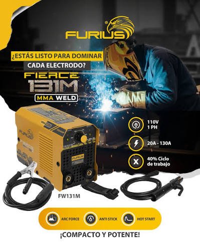 INVERSOR 130AMP 110V FURIUS FW131M FIERCE
