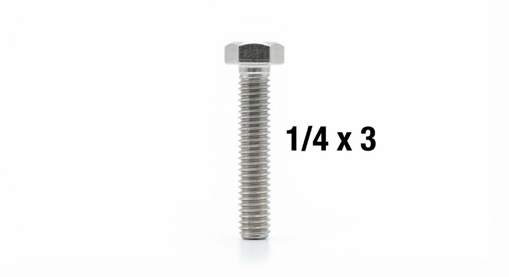 TORNILLO HEXAGONAL 1/4 X 3 R-O