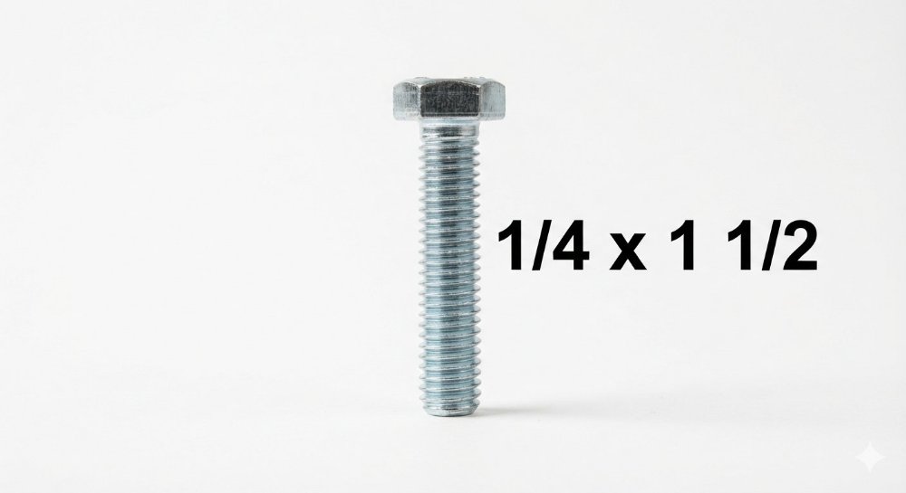 TORNILLO HEXAGONAL 1/4 X 1 1/2 R-O