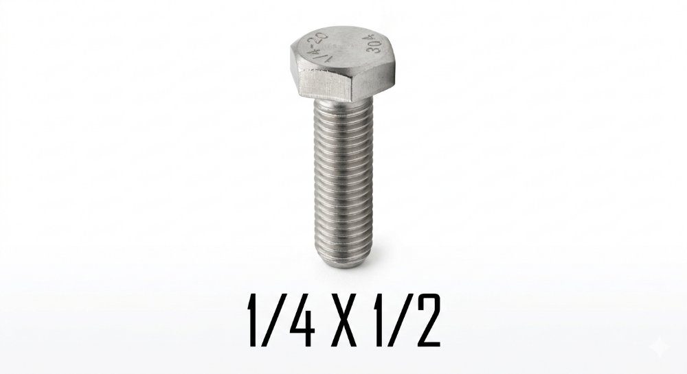 TORNILLO HEXAGONAL 1/4 X 1/2 R-O