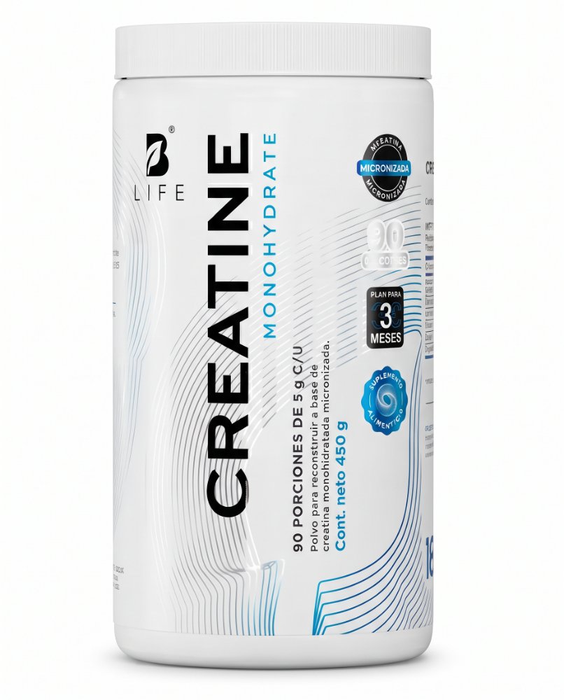 B Life CREATINE Monohidrata micronizada de 450 G