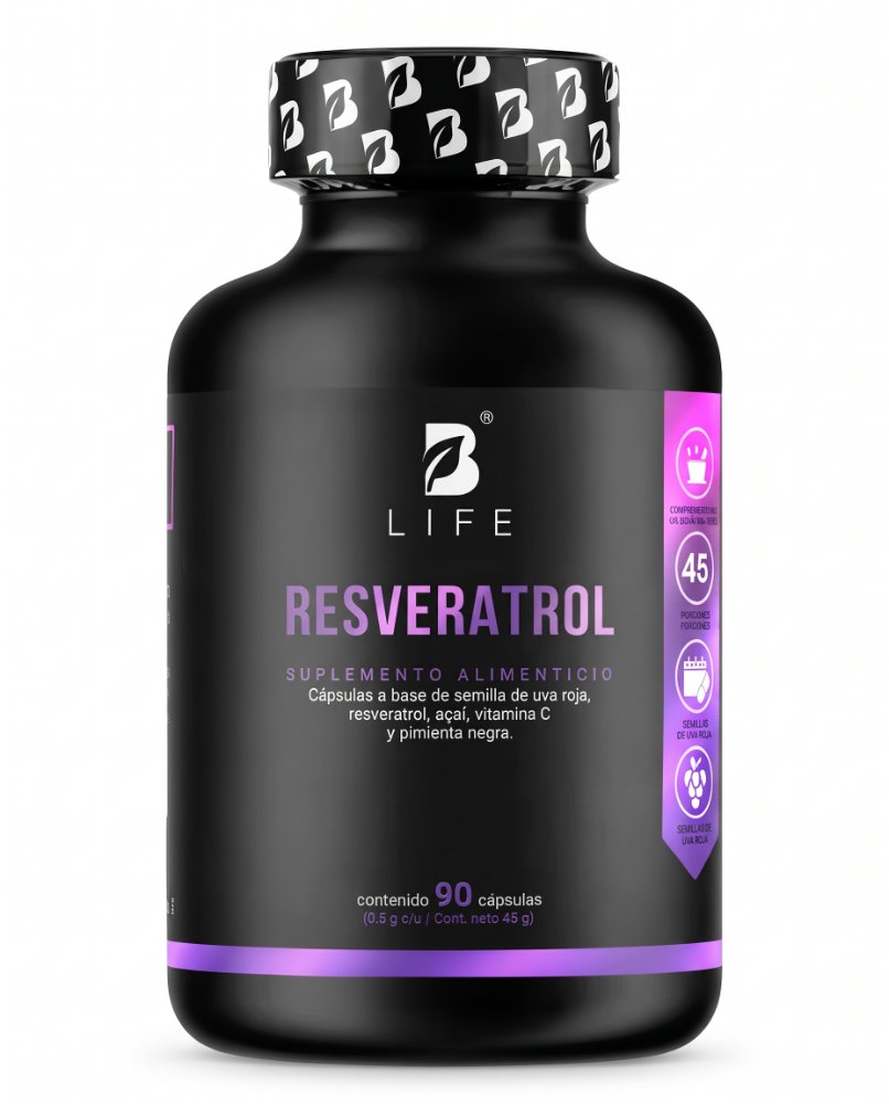 B Life RESVERATROL 90 CAPSULAS