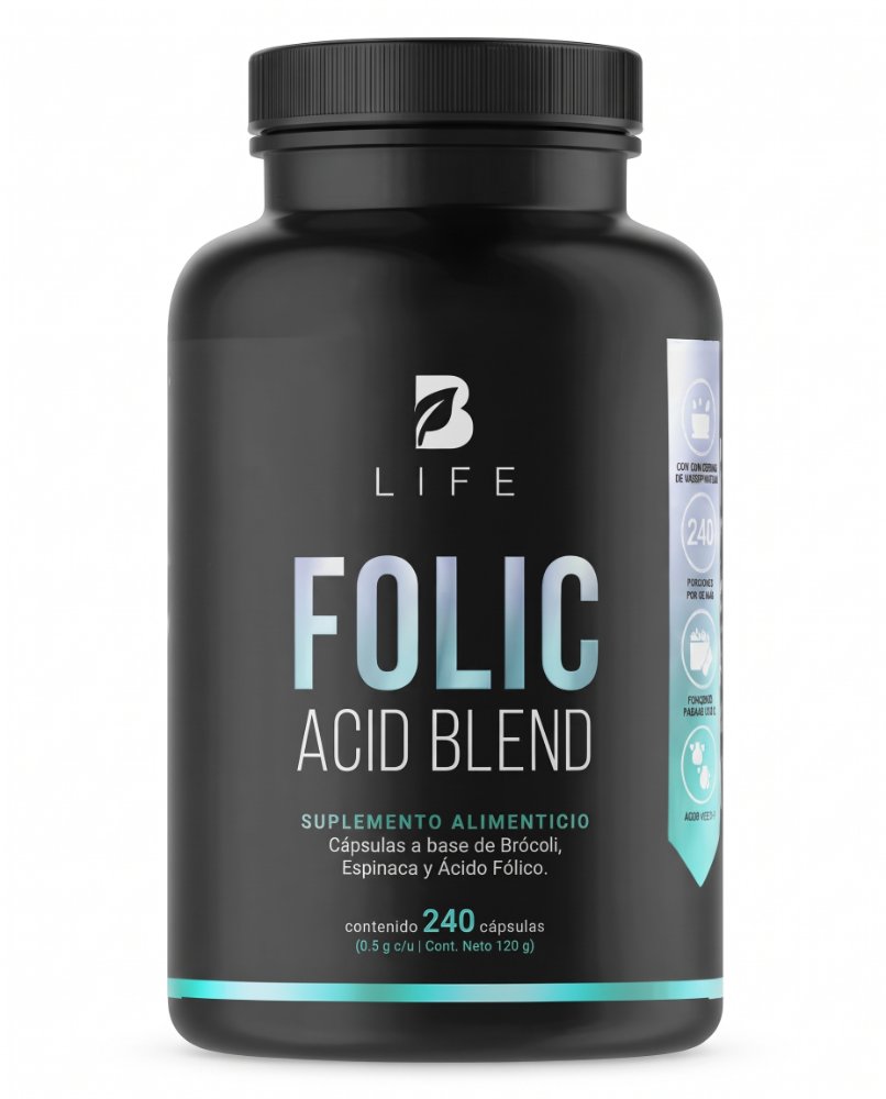 B Life  FOLIC ACID BLEND 240 CAPSULAS