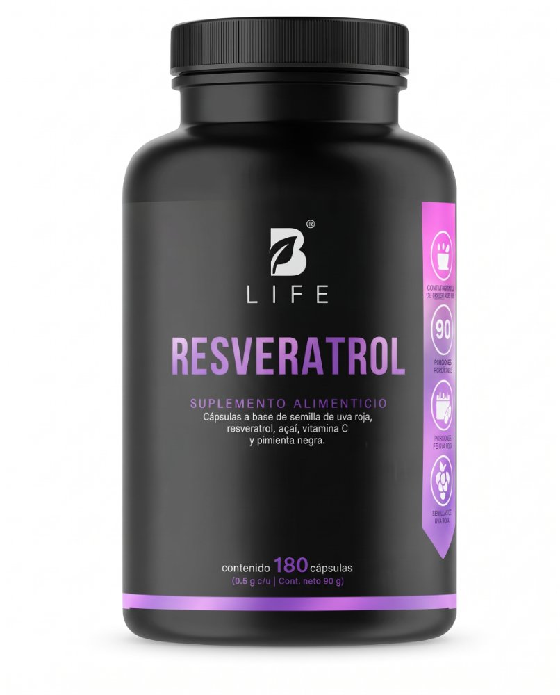 B Life RESVERATROL 180 CAPSULAS