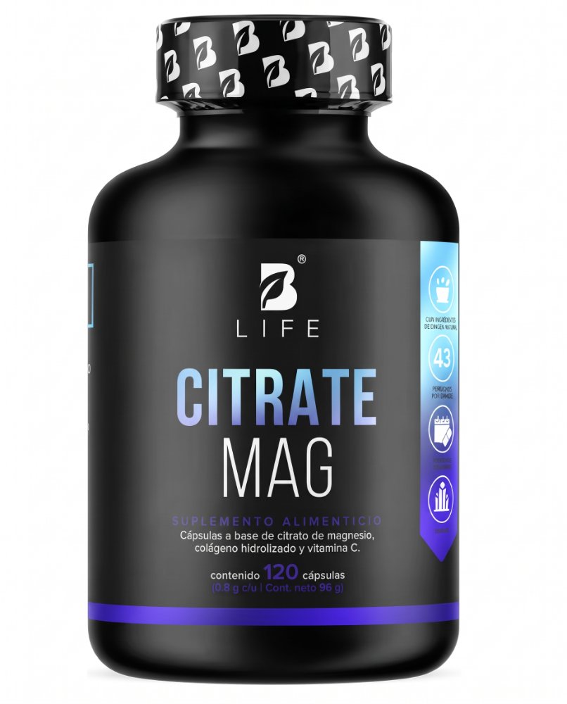 B LIFE CITRATE MAG DE 120 CAPSULAS