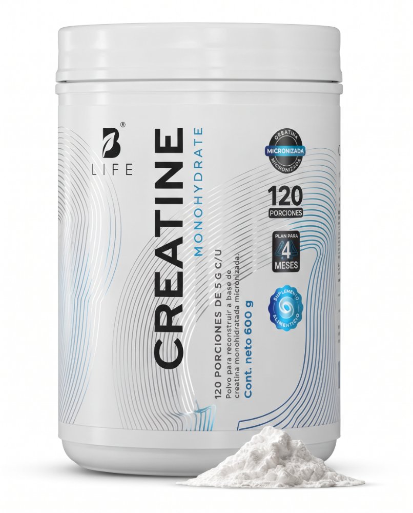 B Life CREATINE Monohidrata micronizada de 600 G