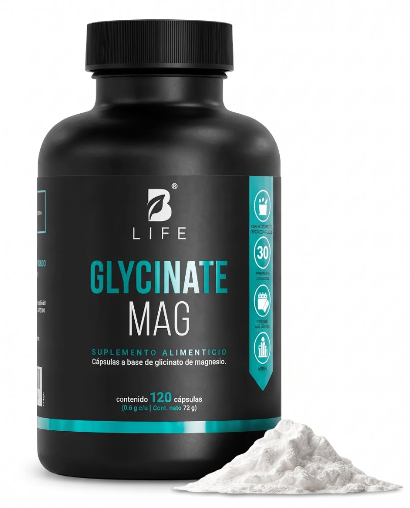 B Life GLYCINATE MAG 120 CAPSULAS
