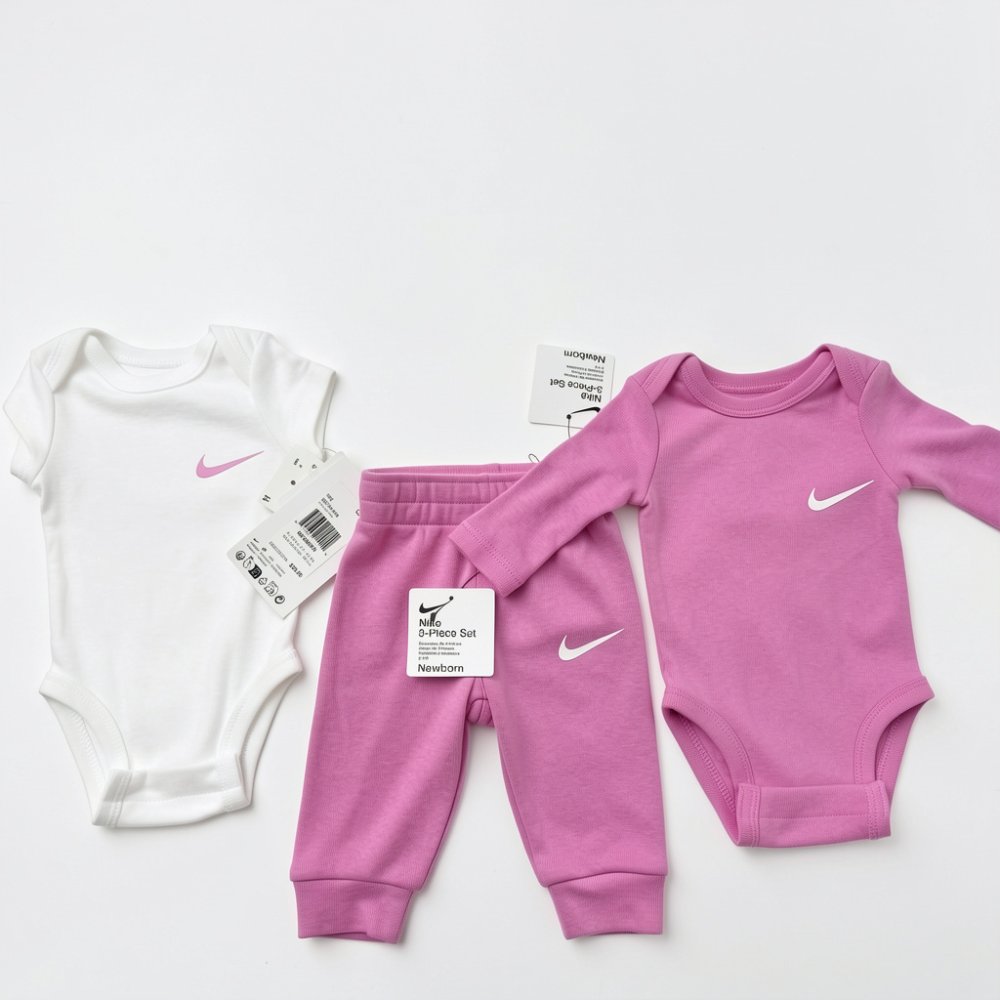 Conjunto Nike niña 3 piezas Rosado C1