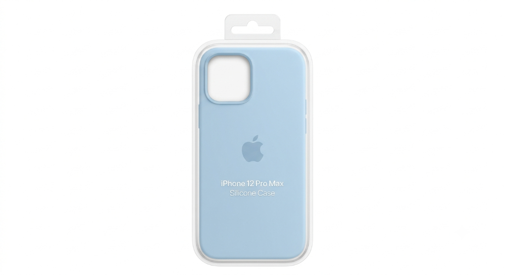 Silicone case 12ProMax Azul Bebe