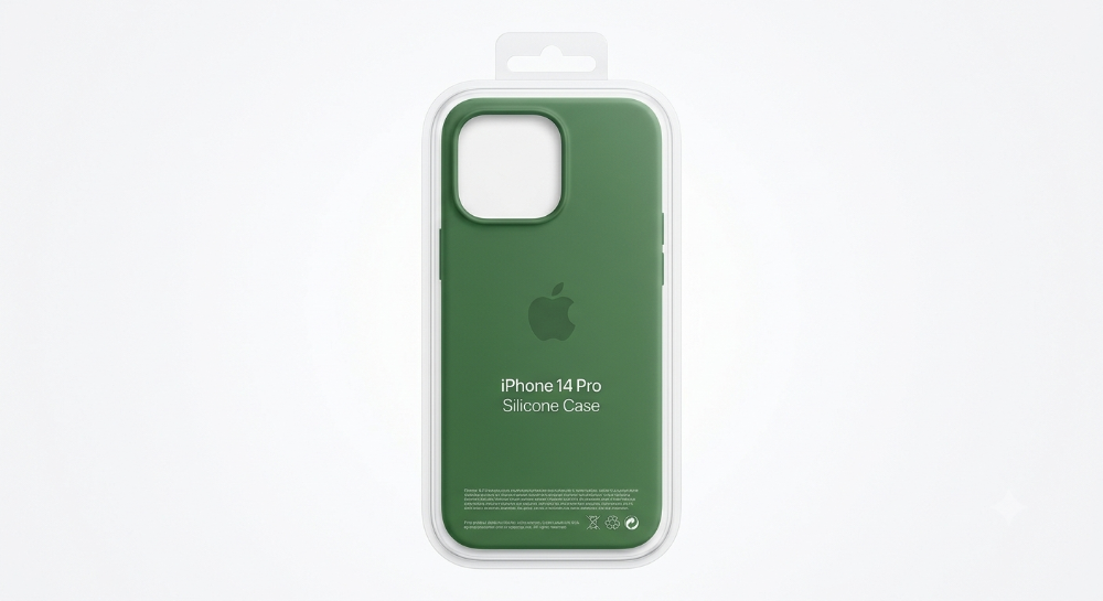 Silicone case 14Pro Verde militar