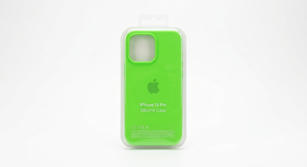 Silicone case 14Pro Verde fluorescente