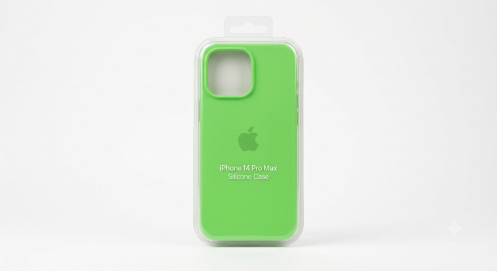 Silicon Cases 14ProMax verde fluorescente