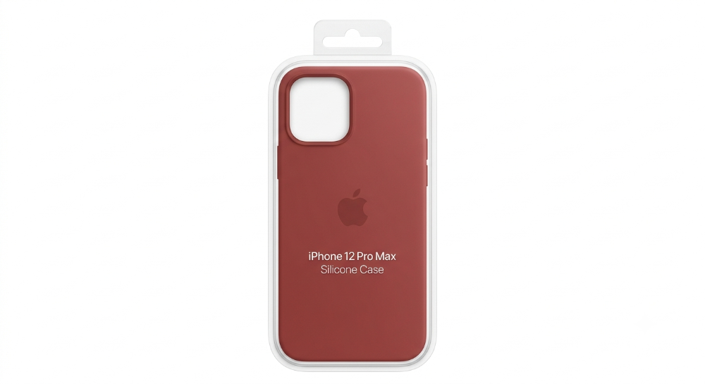Silicone case 12ProMax Rojo viejo