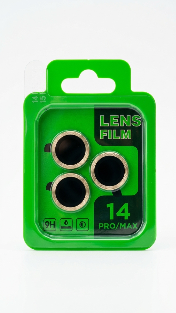 Protector de camara 14ProMax Dorado