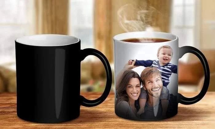 Taza mágica negro matte 11 oz