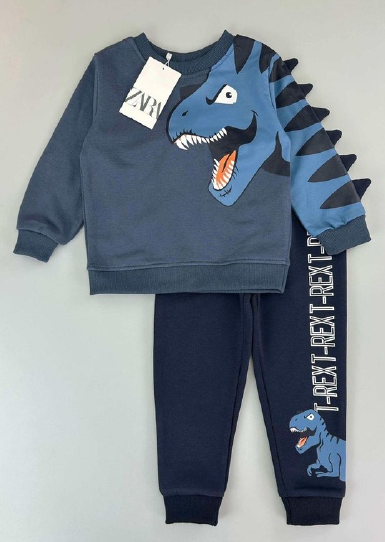 Conjunto infantil Zara #83 - dinosaurio azul