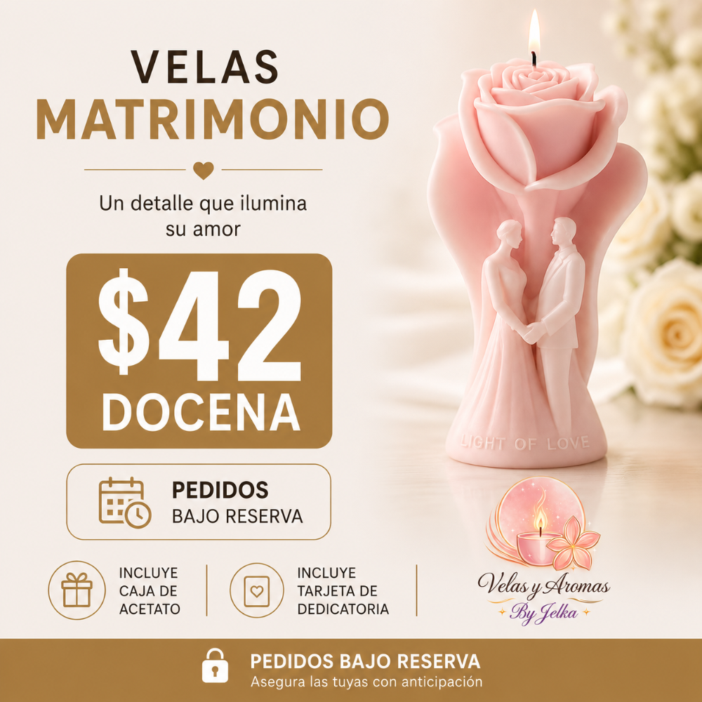 VELA PAREJA ROSA NOVIOS
