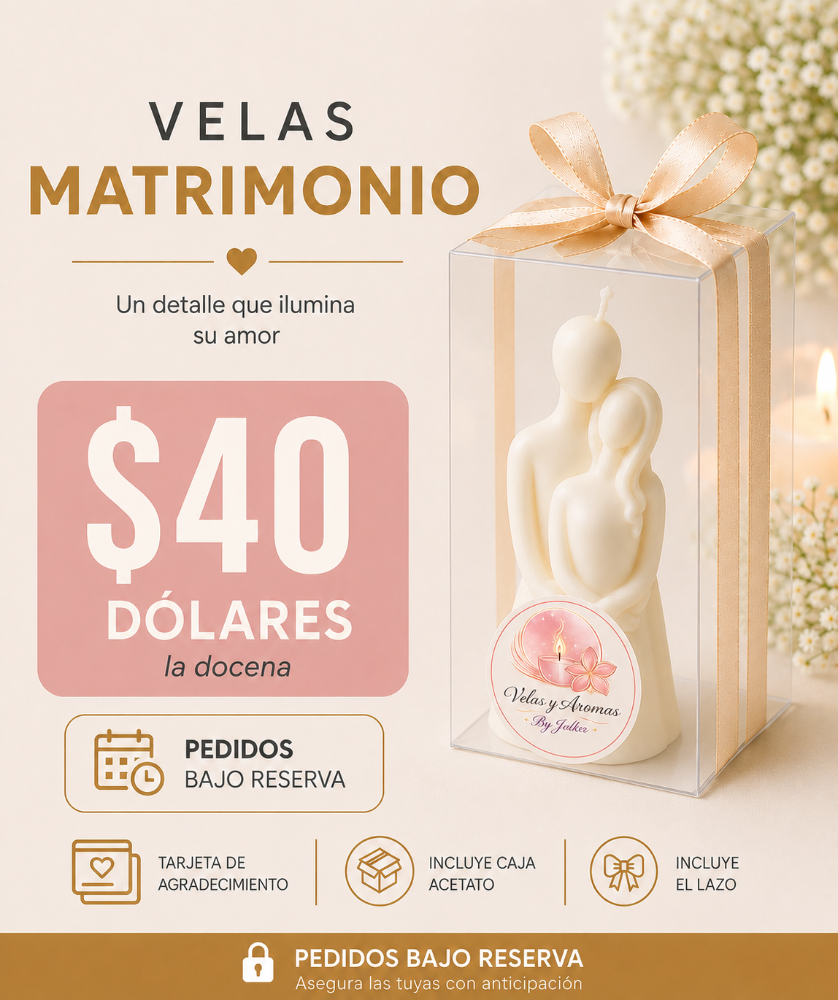 VELA PAREJA ABRAZADA
