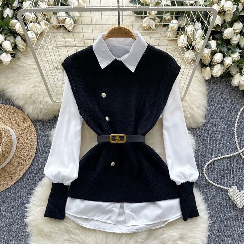 CONJUNTO DE 2 PIEZAS OTOÑO - COLOR NEGRO