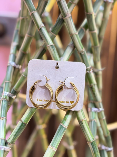 Aretes 3 aros