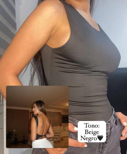 Body básico tira destapado en espalda- BEIGE