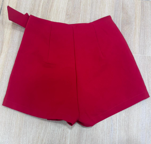 FALDA SHORT ROJO